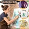 11-Piece Acrylic & Watercolor Brush Set, Goat Hair & Synthetic Blend, 3 Mop Brushes for Acrylic Painting, 3 Oval Mop, 2 Flat, 2 Fan, 1 Hake Brush, for Canvas, Wash, Gold Leaf Gilding